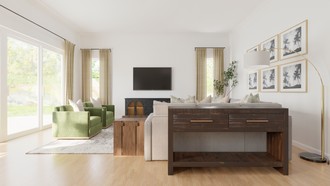 Modern, Classic, Transitional Living Room by Havenly Interior Designer Meagan