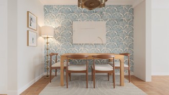 Eclectic, Glam, Midcentury Modern Dining Room by Havenly Interior Designer Ivan