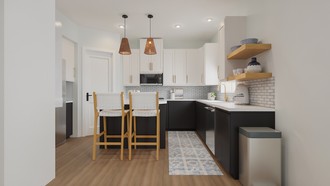 Coastal, California Cool, Classic Coastal Kitchen by Havenly Interior Designer Jess