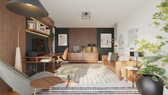 Midcentury Modern Office by Havenly Interior Designer Diogo