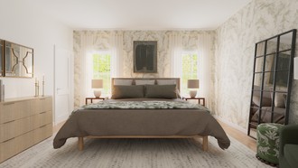 Warm Transitional Bedroom by Havenly Interior Designer Jacqueline