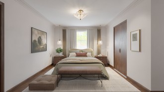 Transitional, Modern Cottage Bedroom by Havenly Interior Designer Julia