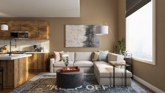 Modern, Industrial, Transitional Living Room by Havenly Interior Designer Maria