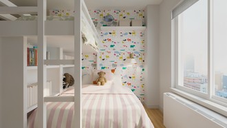 Midcentury Scandi, Warm Transitional Bedroom by Havenly Interior Designer Jess