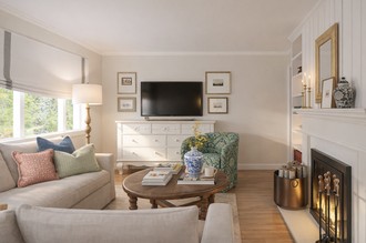 Classic, Traditional, Traditional Charm Living Room by Havenly Interior Designer Angie