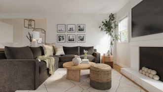 Organic Modern Living Room by Havenly Interior Designer Emilee