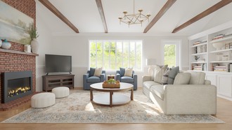 Modern, Classic, Transitional Living Room by Havenly Interior Designer Meagan