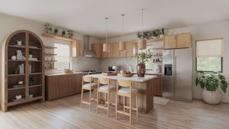 Minimal, Organic Modern Kitchen by Havenly Interior Designer Gabriela