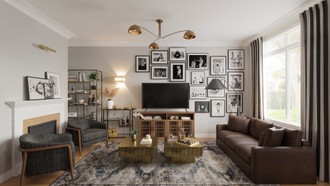 Contemporary, Glam, Contemporary Luxe Living Room by Havenly Interior Designer Maria