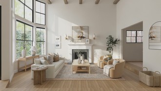 Coastal, Organic Modern Living Room by Havenly Interior Designer Emilee