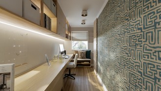 Modern, Midcentury Modern, Scandinavian, Midcentury Scandi Office by Havenly Interior Designer Maria