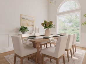 Classic, Coastal, Farmhouse Dining Room by Havenly Interior Designer Sarah