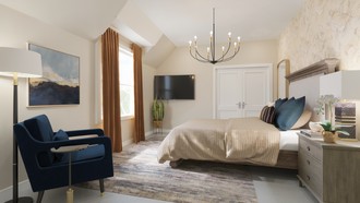 Modern, Contemporary Luxe Bedroom by Havenly Interior Designer Katerina