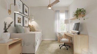 Scandinavian, Organic Modern Office by Havenly Interior Designer Andrea