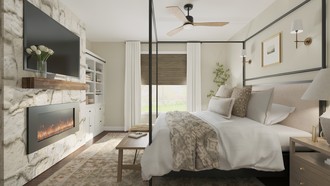 Farmhouse, Transitional, Warm Transitional, Modern Cottage Bedroom by Havenly Interior Designer Emilee