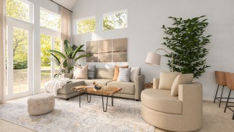 Modern, Bohemian Living Room by Havenly Interior Designer Sophia