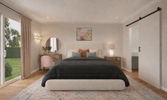 Contemporary, Bohemian, Coastal Bedroom by Havenly Interior Designer Mariana