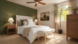 Warm Transitional Bedroom by Havenly Interior Designer Sophia
