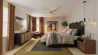 Contemporary, Eclectic, Artful Eclectic Bedroom by Havenly Interior Designer Maria
