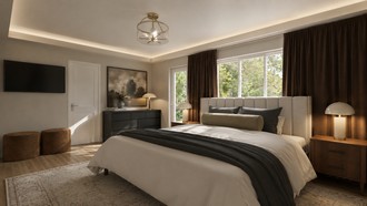 Contemporary Luxe Bedroom by Havenly Interior Designer Diogo