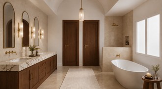 Transitional Bathroom by Havenly Interior Designer Valeria