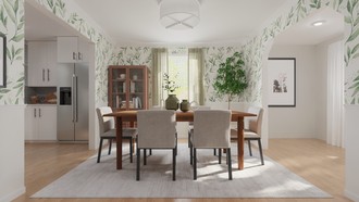 Organic Modern, Warm Transitional Dining Room by Havenly Interior Designer Montserrat