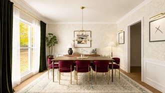 Eclectic Dining Room by Havenly Interior Designer Ivan