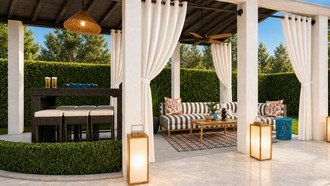 Coastal, Farmhouse, Transitional, California Cool, Warm Transitional, Classic Coastal, Modern Cottage, Artful Eclectic Outdoor Space by Havenly Interior Designer Christopher