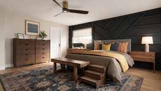 Eclectic, Midcentury Modern, Artful Eclectic Bedroom by Havenly Interior Designer Gabriela