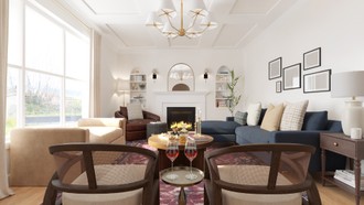 Classic Contemporary Living Room by Havenly Interior Designer Lilia