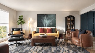 Contemporary, Midcentury Modern, Artful Eclectic Entryway by Havenly Interior Designer Gabriela