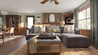 Farmhouse, Country Living Room by Havenly Interior Designer Andrea