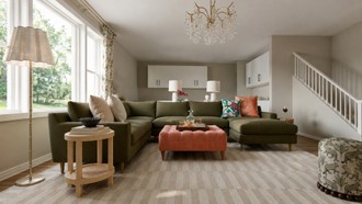 Eclectic Living Room by Havenly Interior Designer Leah