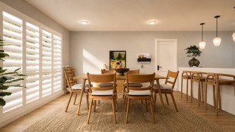 Scandinavian, Midcentury Scandi, California Cool Dining Room by Havenly Interior Designer Jess