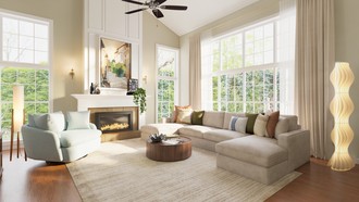 Farmhouse, Transitional Living Room by Havenly Interior Designer Elisa