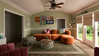 Eclectic Living Room by Havenly Interior Designer Valeria