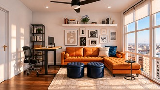 Contemporary, Transitional Office by Havenly Interior Designer Mariana