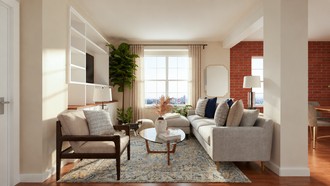Modern, Midcentury Modern Living Room by Havenly Interior Designer Sophia