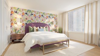 Modern, Glam, Vintage Bedroom by Havenly Interior Designer Katerina