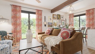 Organic Modern, Artful Eclectic Living Room by Havenly Interior Designer Andrea