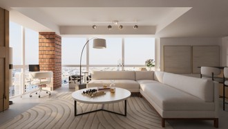 Minimal, Contemporary Luxe Living Room by Havenly Interior Designer Maria