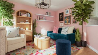 Eclectic Living Room by Havenly Interior Designer Sophia