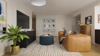 Modern, Eclectic, Midcentury Modern Living Room by Havenly Interior Designer Maria