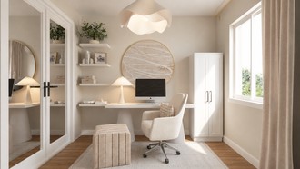 Minimal, Scandinavian, Organic Modern, California Cool Office by Havenly Interior Designer Gabriela