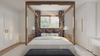 Contemporary Luxe, Organic Modern Bedroom by Havenly Interior Designer Jaime