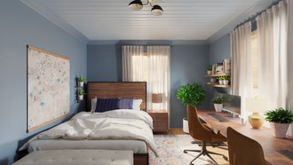 Eclectic, Bohemian Office by Havenly Interior Designer Kristen