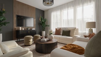 Contemporary, Modern, Inspired Modern, Midcentury Scandi Living Room by Havenly Interior Designer Emilee