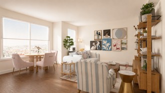 Coastal, Preppy Living Room by Havenly Interior Designer Ivan