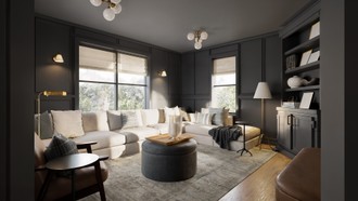Traditional Charm Reading Room by Havenly Interior Designer Malena