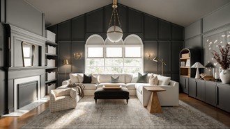 Traditional Charm Living Room by Havenly Interior Designer Malena